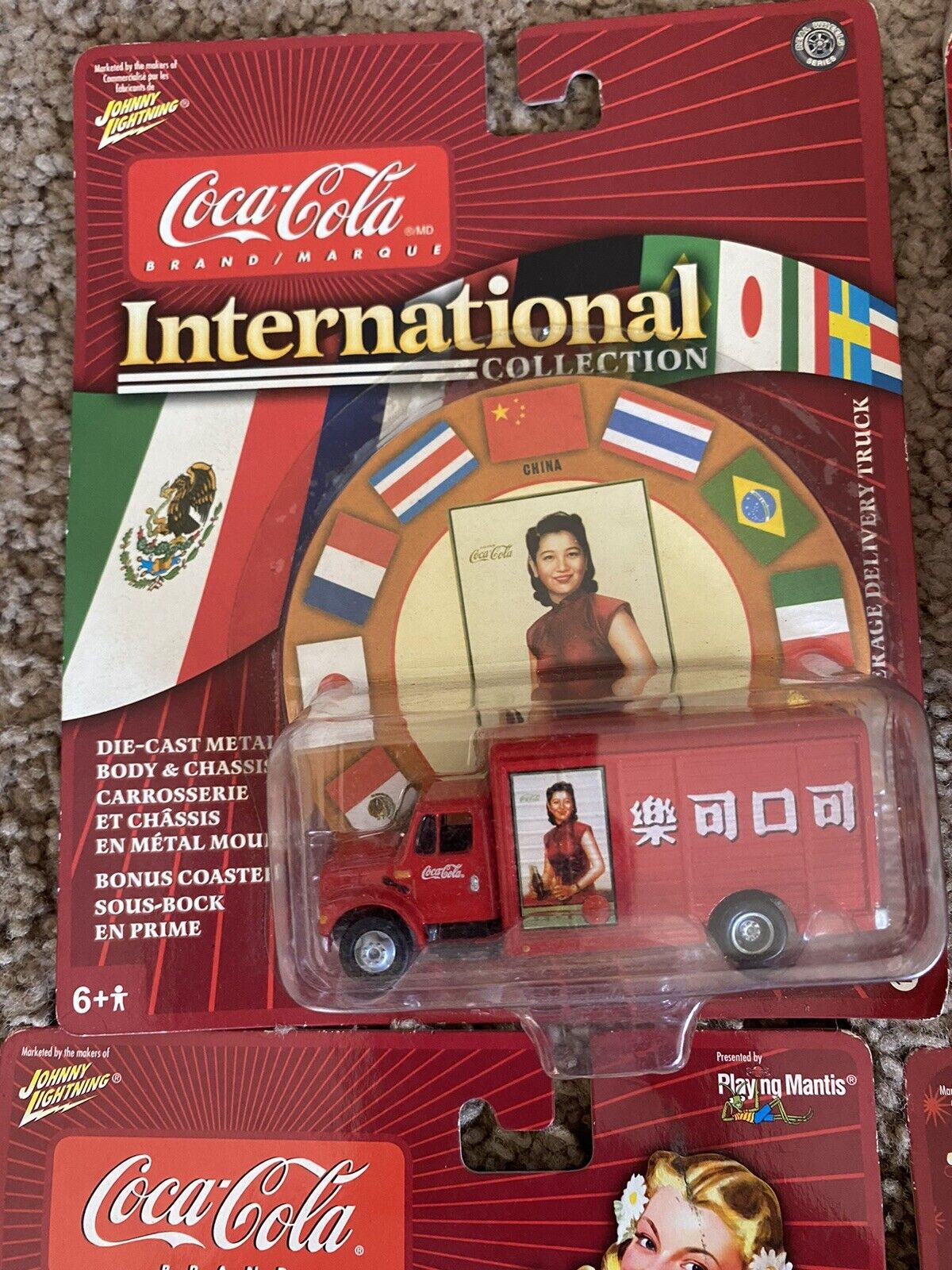 Coca-cola Johnny Lightning Die cast Delivery Vehicles International Truck 