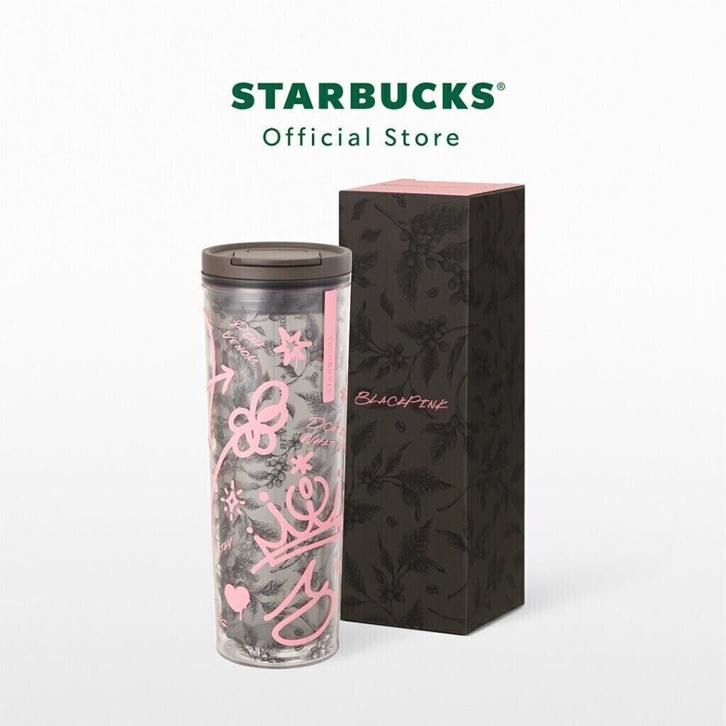 Starbucks Blackpink Bling Black Tumbler 16 oz. Black Pink Cup 2023 New
