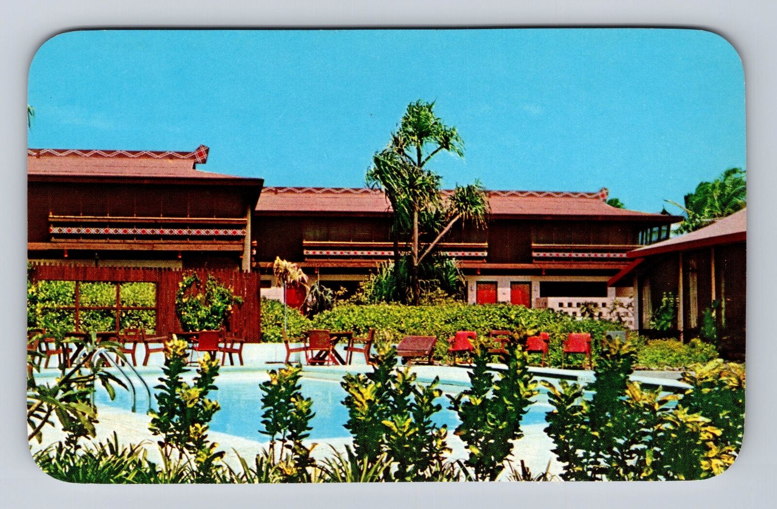 Maui HI-Hawaii, Palms Hotel, Advertisement, Antique, Vintage Souvenir Postcard