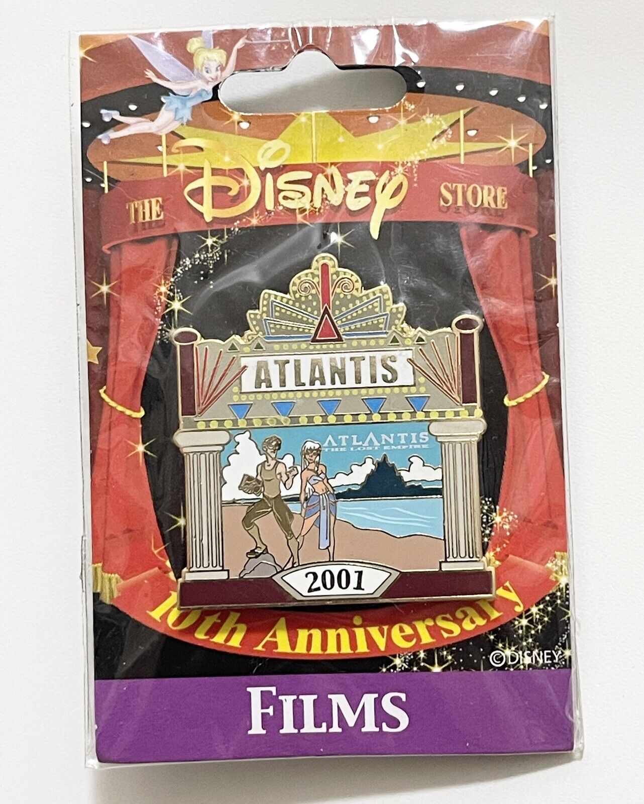 Disney Japan Pin JDS Japan Disney Store 10th Anniversary Films Atlantis Pin