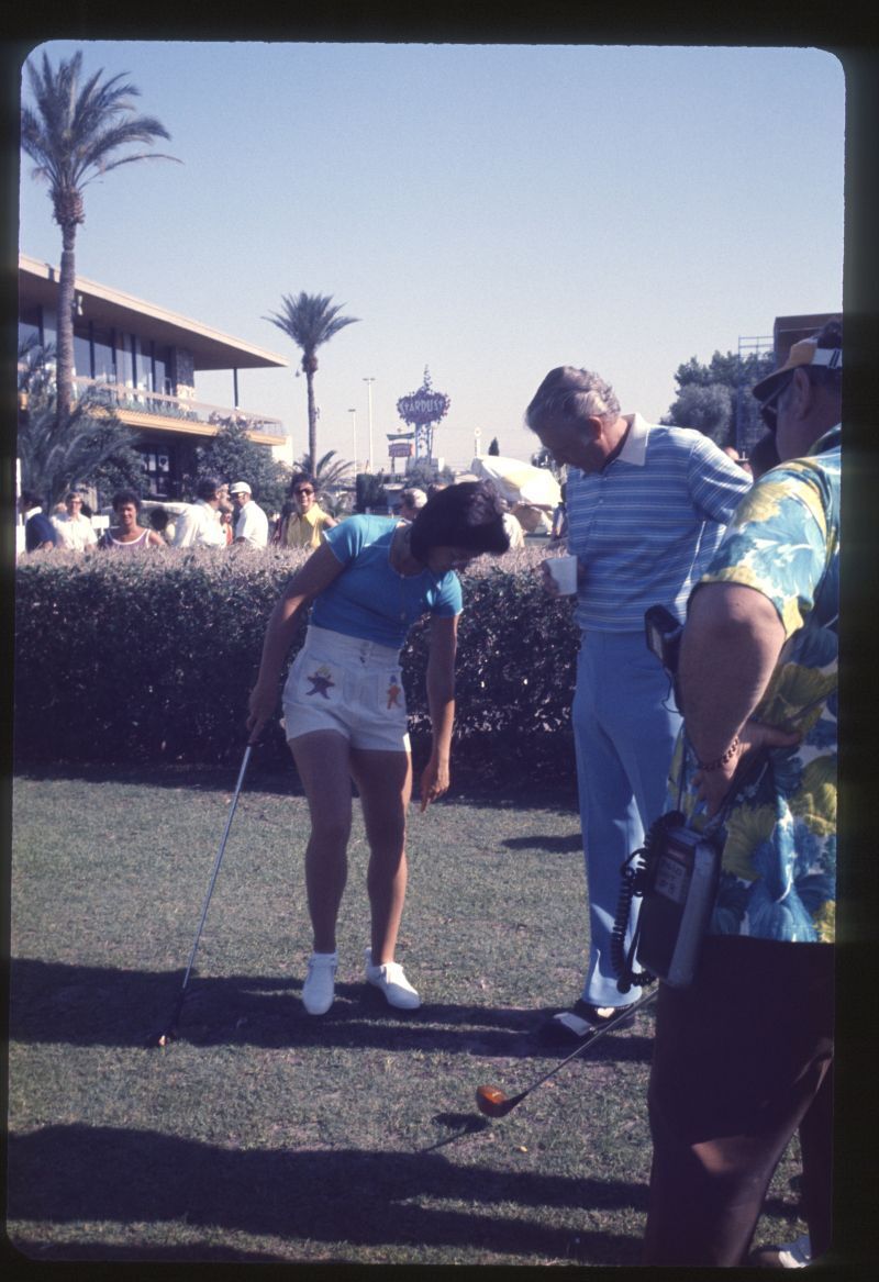 1970s BILLIE JEAN KING Golf Tournament Original 35mm Slide Transparency