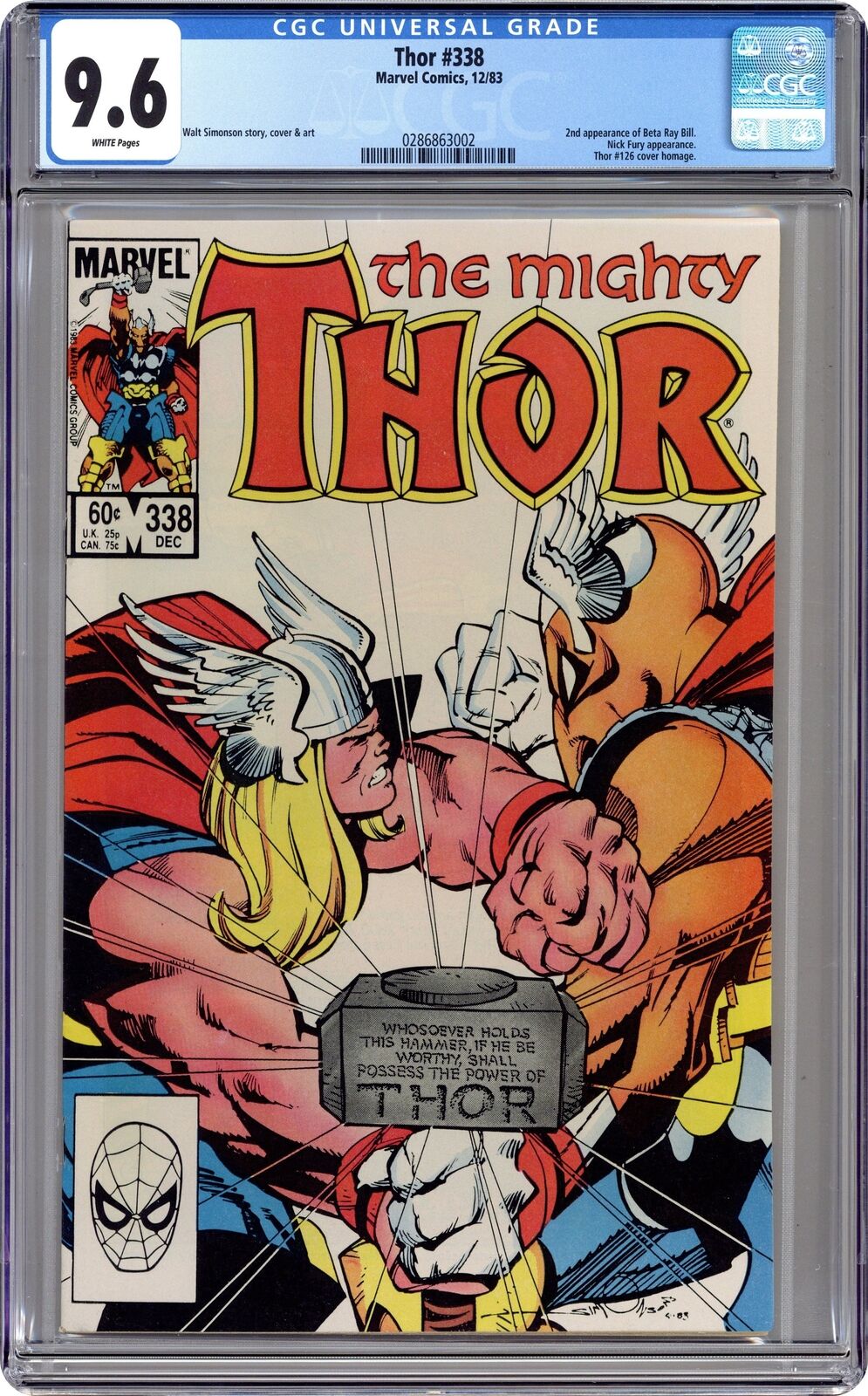 Thor #338D CGC 9.6 1983 0286863002