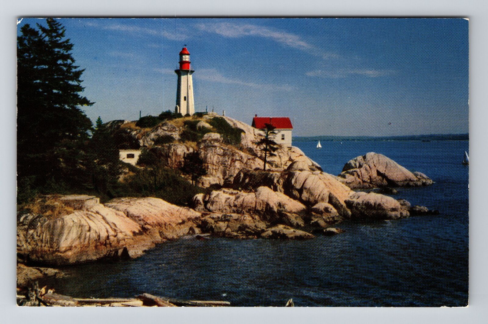 Vancouver British Columbia, Point Atkinson Light House, Vintage Postcard