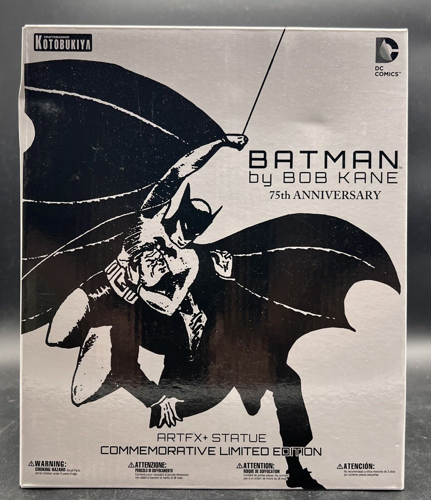 2014 SDCC 1st Appearance of BATMAN Kotobukiya Artfx+ DC Bob Kane PVC Statue NEW