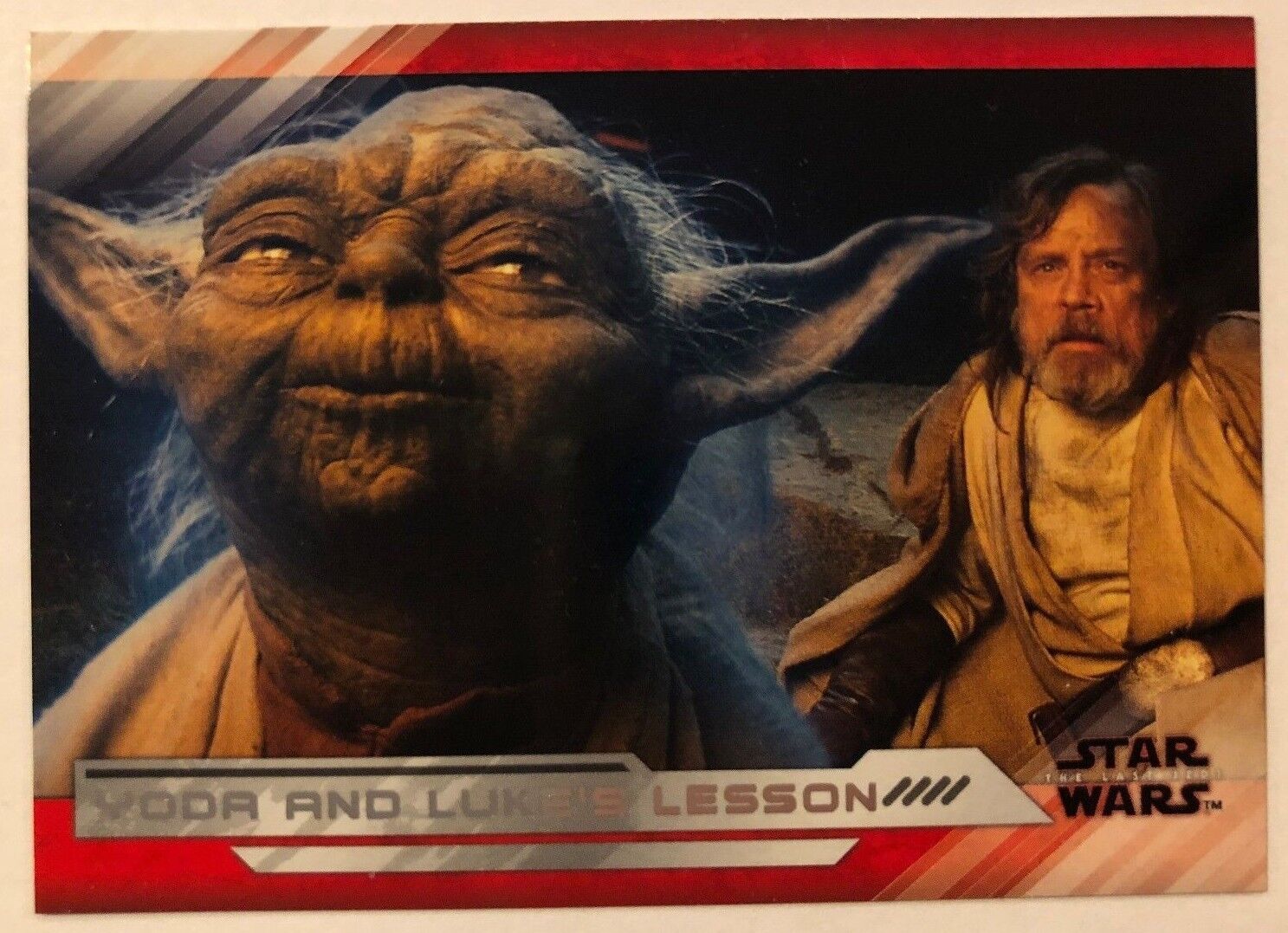 2018 Star Wars The Last Jedi Series 2 #59 Yoda and Luke\'s Lesson NrMint-Mint