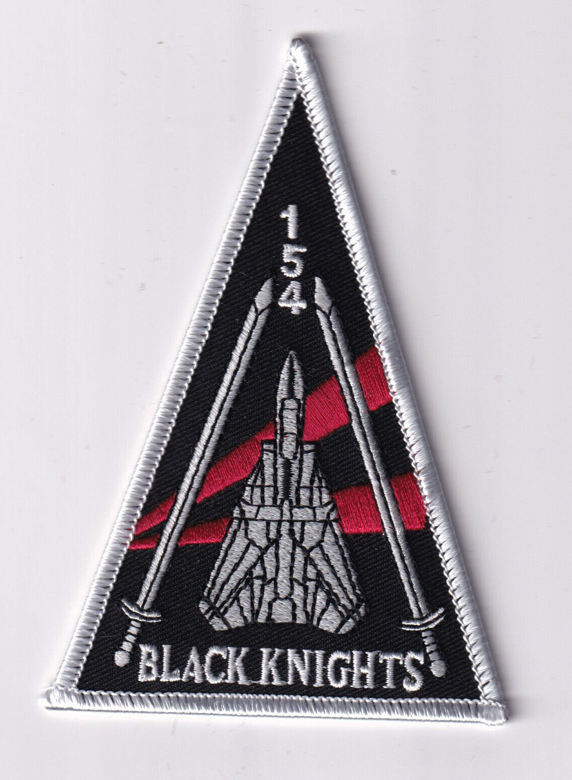 VF-154 Black Knights F-14 Patch –  Hook and Loop, 4.5\