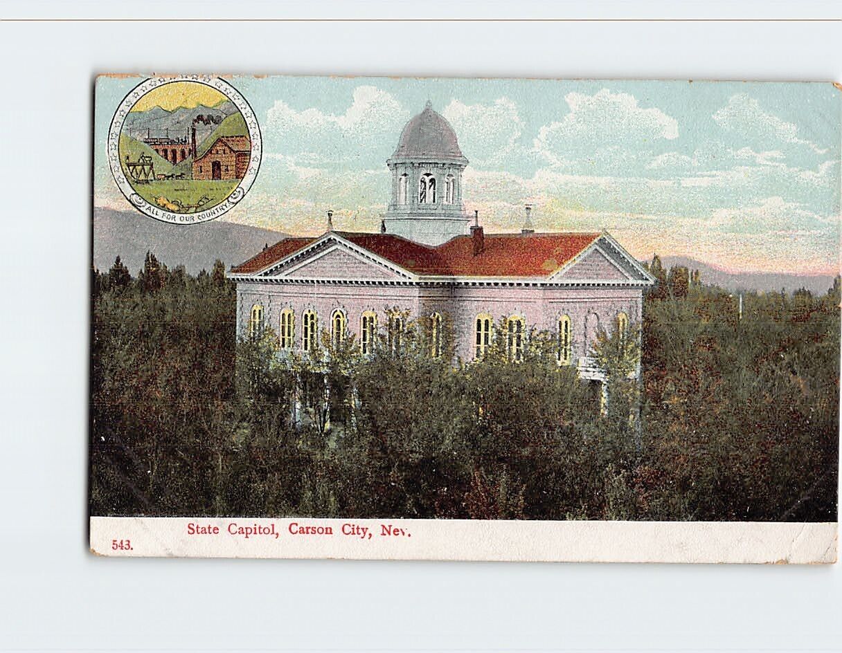 Postcard State Capitol Carson City Nevada USA