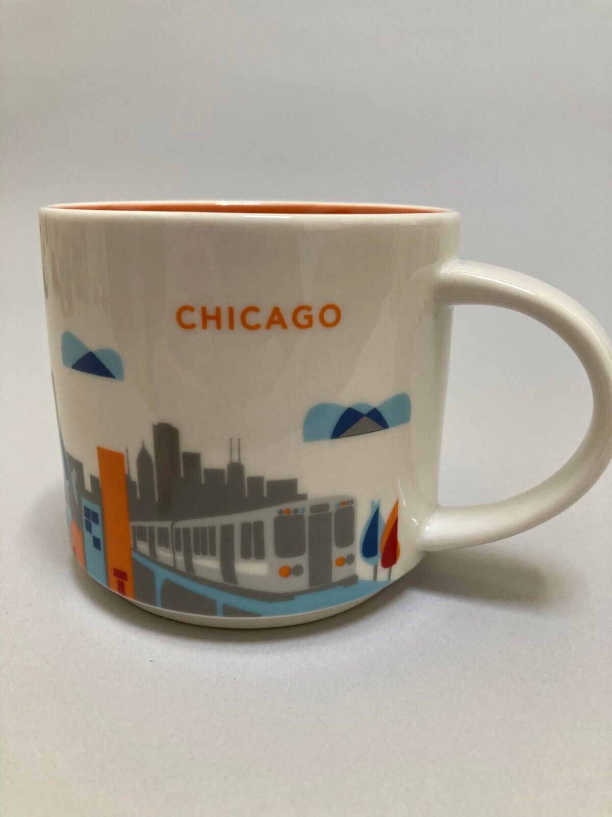 Starbucks You Are Here Collection Mug Chicago 2014 14 oz. Coffee Cup Ceramic