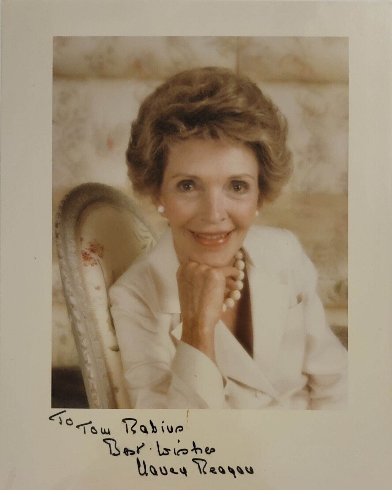 Nancy Reagan Signed Autographed 8x10 Photo - Ronald Reagan, President Of The US