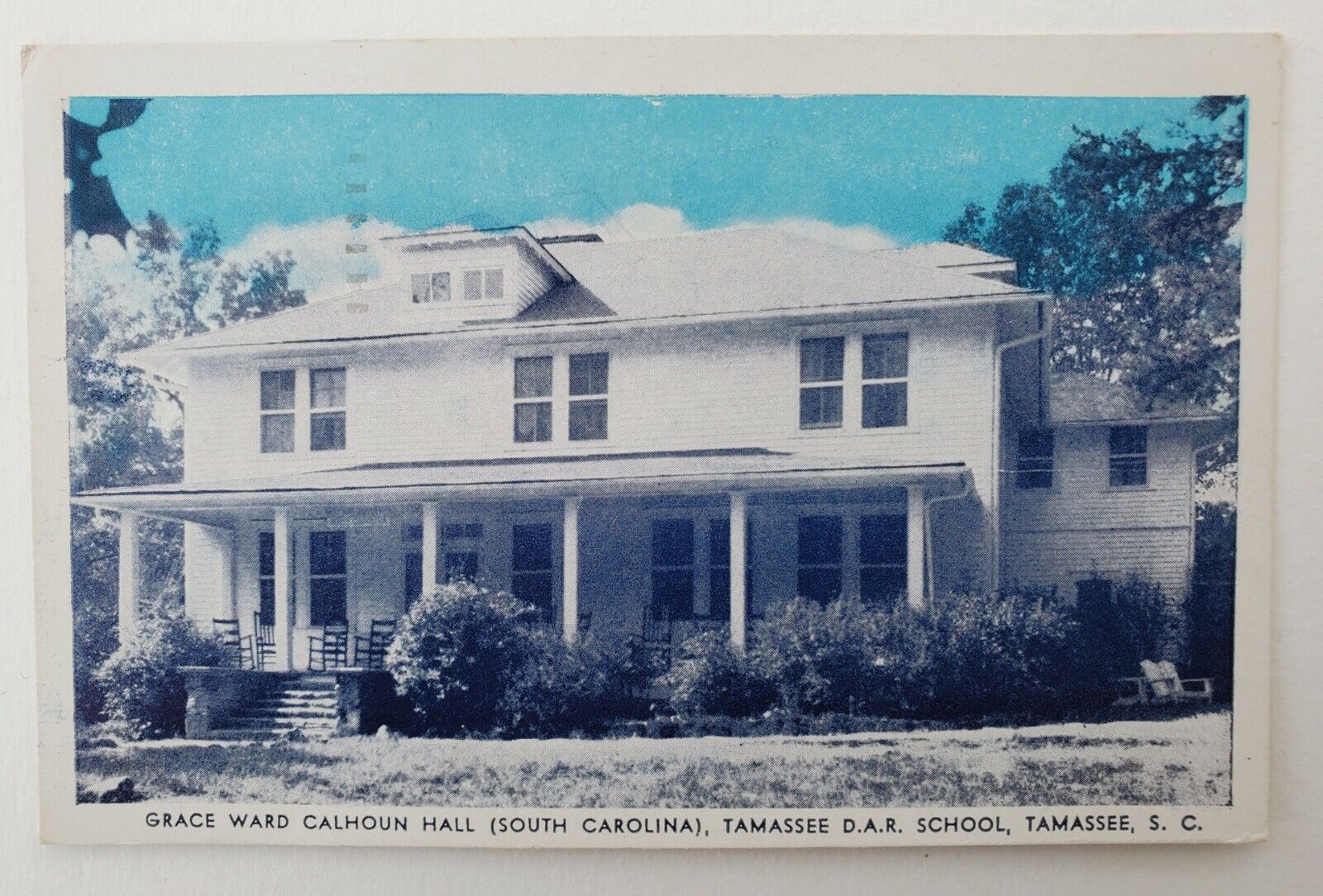 Tamassee SC Tamassee D.A.R. School, Grace Ward Calhoun Hall Vintage Postcard L31