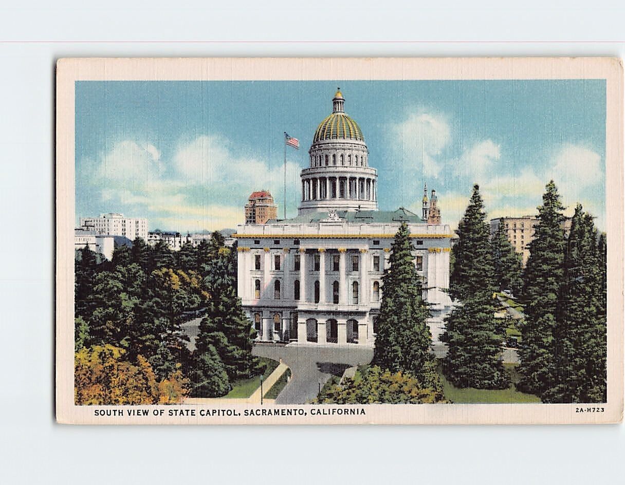 Postcard State Capitol Sacramento California USA