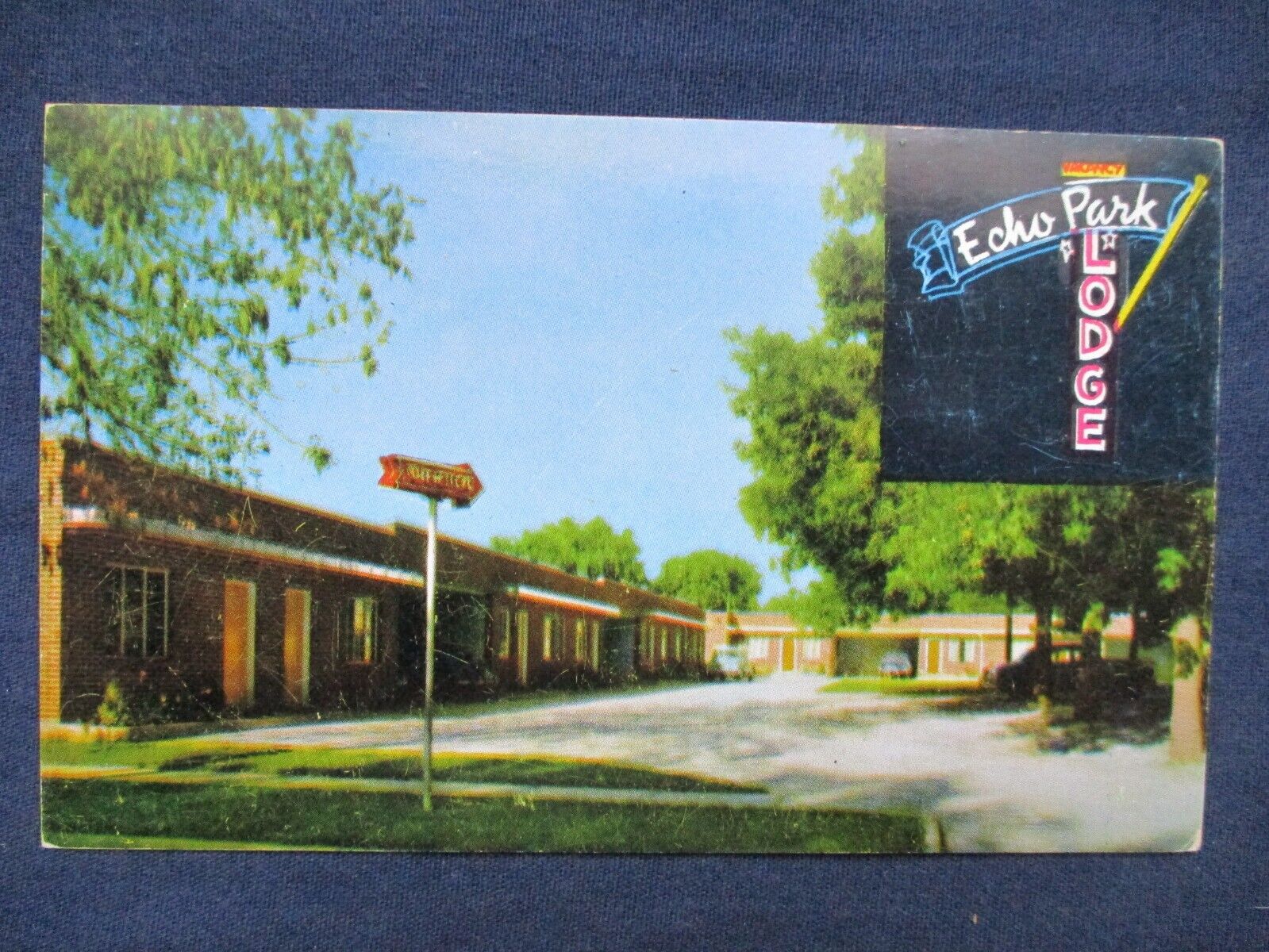1950s Vernal Utah Echo Park Lodge Motel Postcard