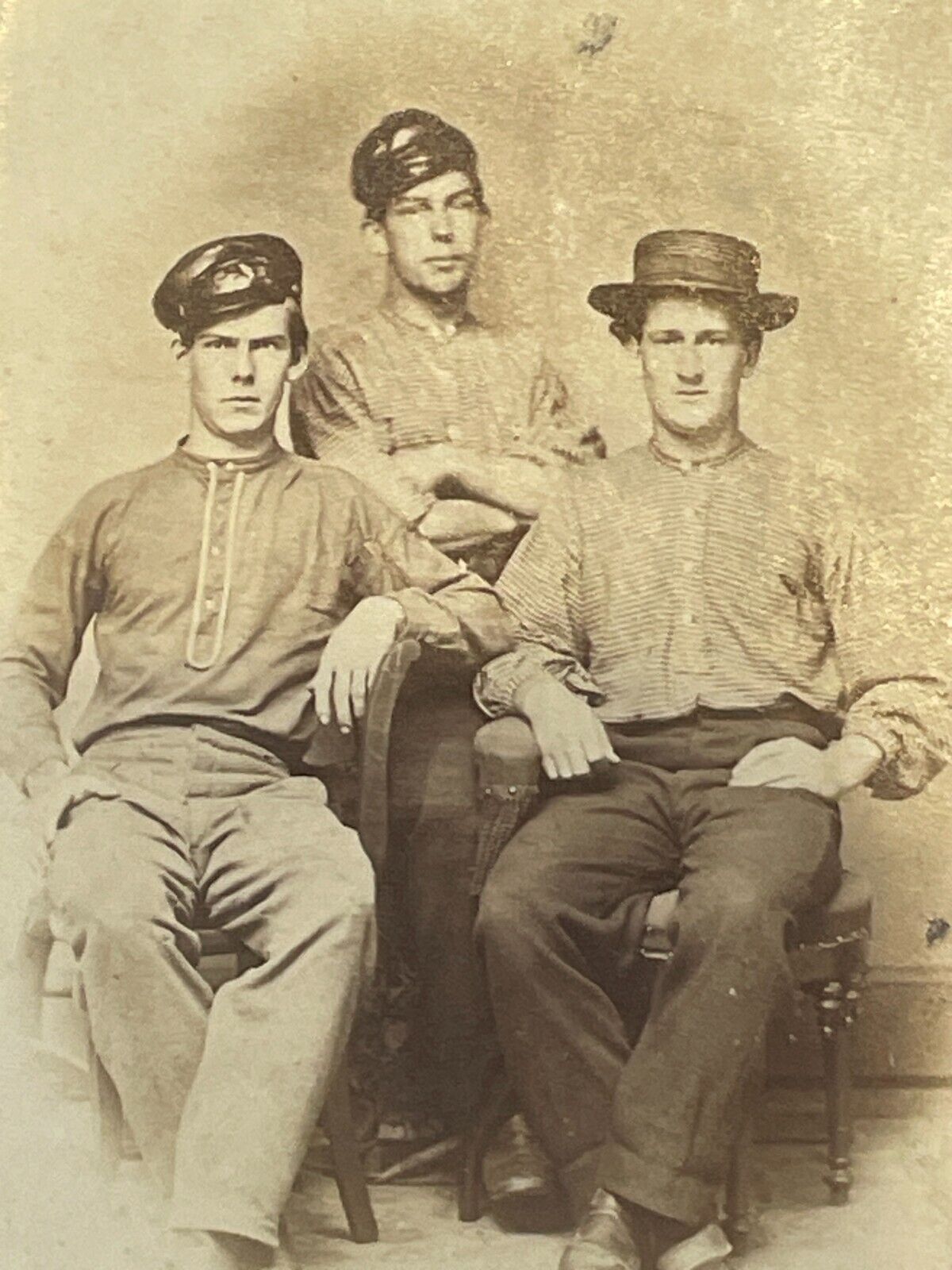 Mega-Rare CSA Naval ⛵️  CDV - 3 Sailors Taken by Olwell in Mobile, AL ❌✨ Offers