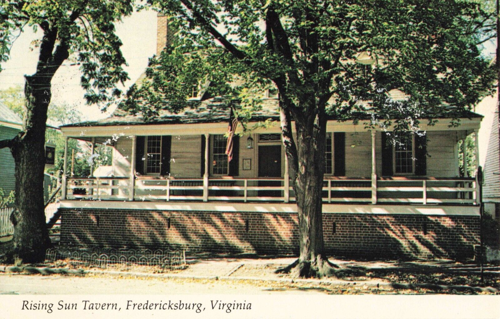 Postcard Rising Sun Tavern Fredericksburg Virginia