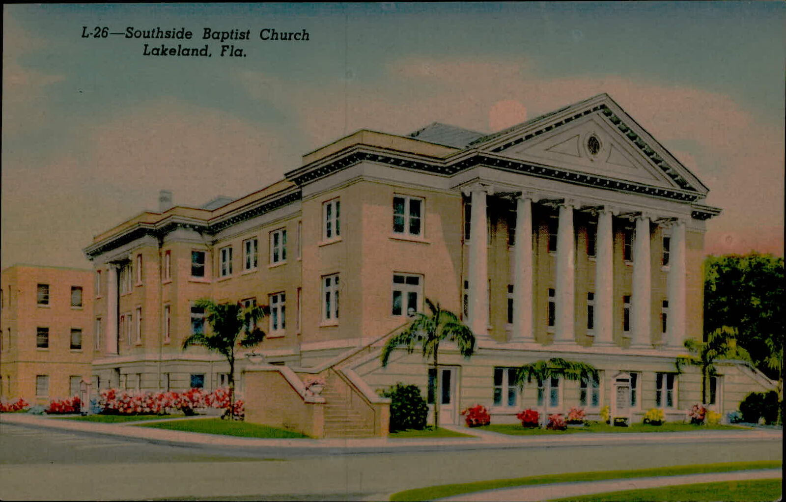 Postcard: L-26-Southside Baptist Church Lakeland, Fla.