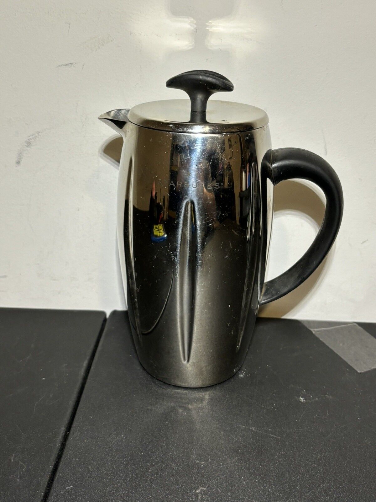 VTG 2003 Starbucks Coffee Barista Stainless Steel Insulated French Press 32oz