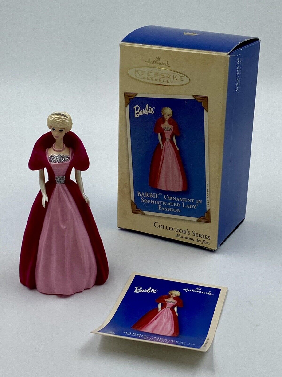 2001 Hallmark Celebration Barbie Sophisticated Lady Fashion Christmas Ornament