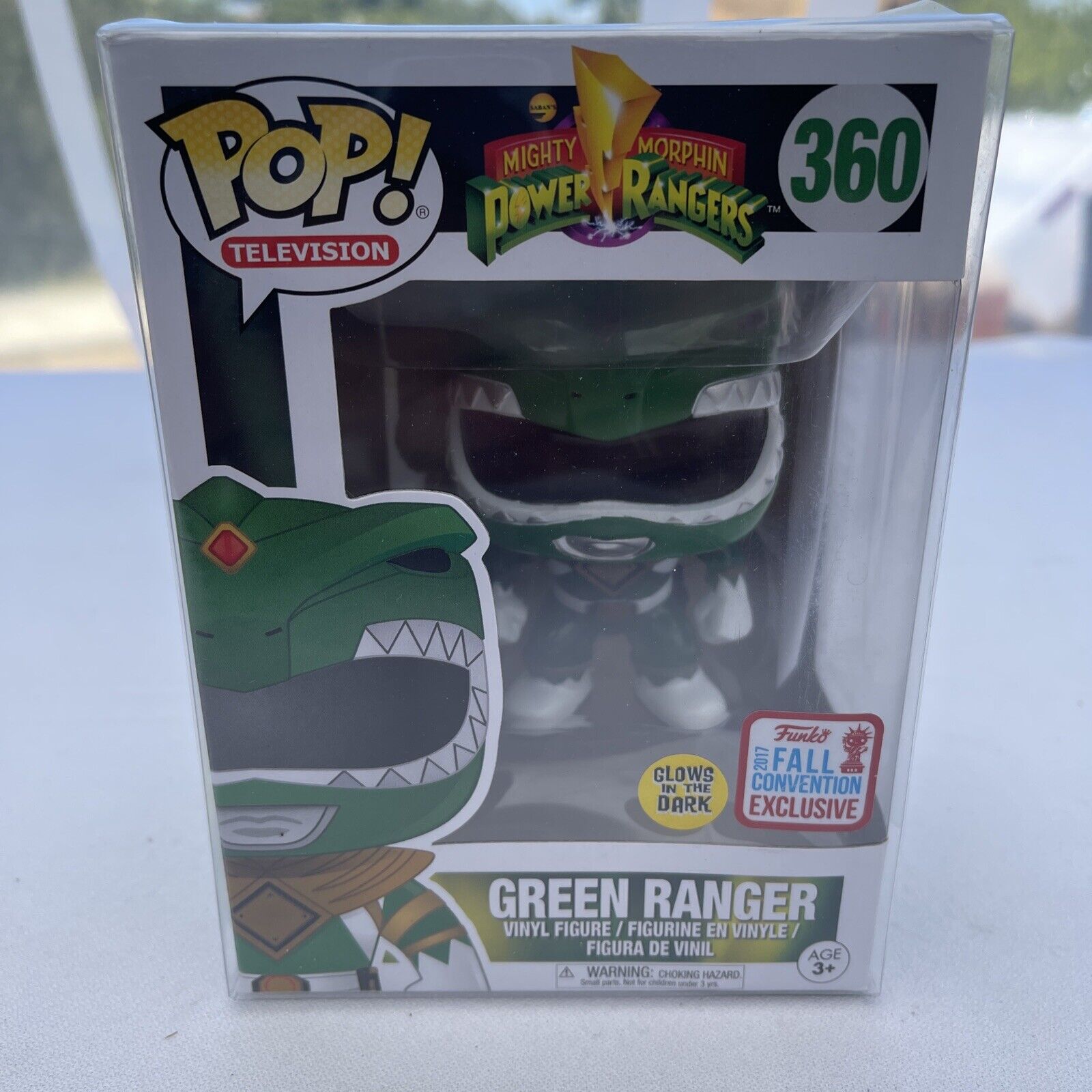 Green Ranger -GITD Glows 2017 NYCC Fall Convention Power Rangers Funko Pop #360