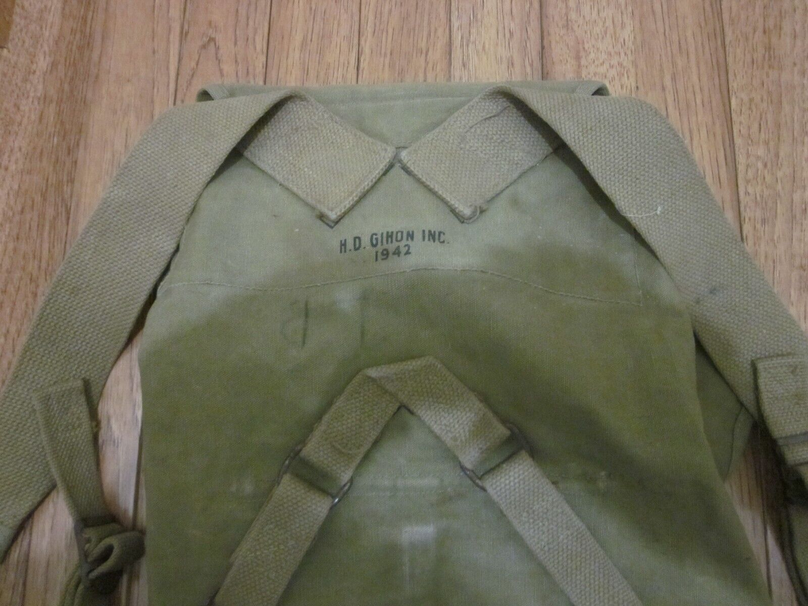 WW2 U.S. Military *H. D. GIHON INC.1942* Field Backpack