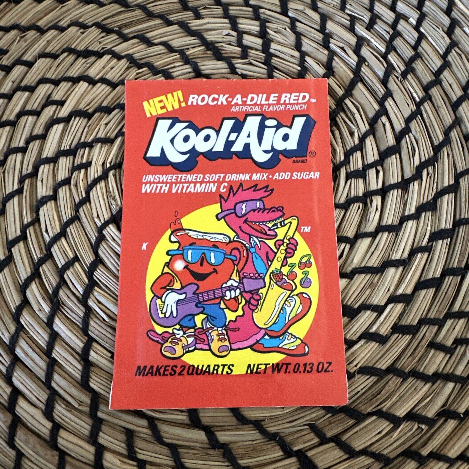 Vintage Kool Aid Rock A File Red Mix Unopened Packet