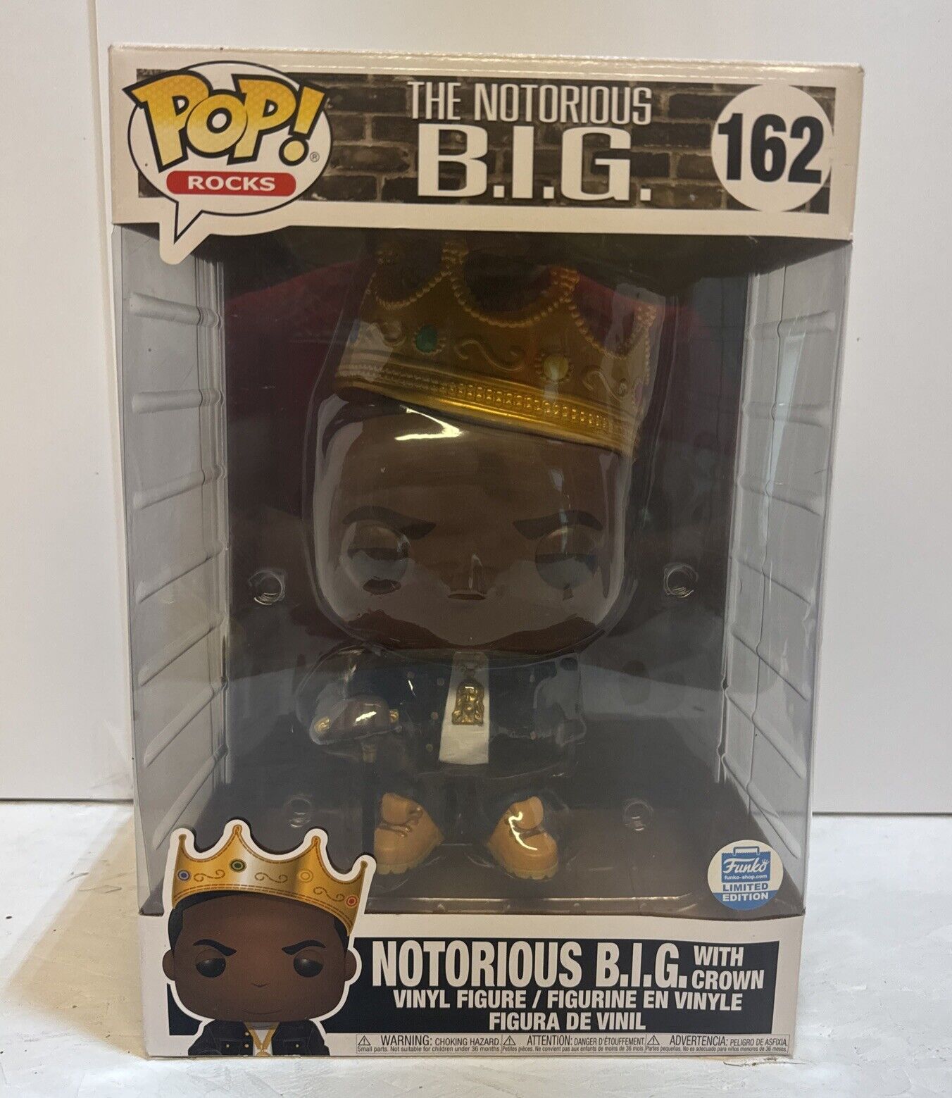 Funko Pop #162 The Notorious B.I.G. with Crown 10\