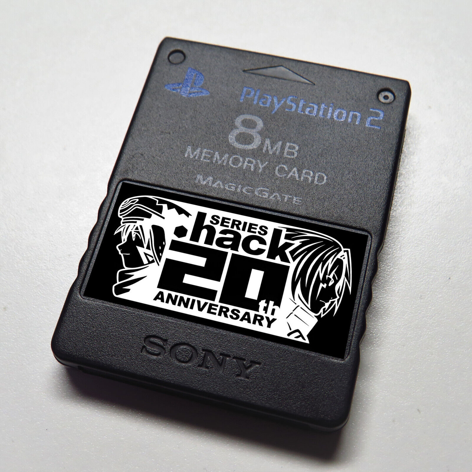 .Hack 20th Anniversary Logo - Custom PlayStation 2 (PS2) Memory Card Sticker