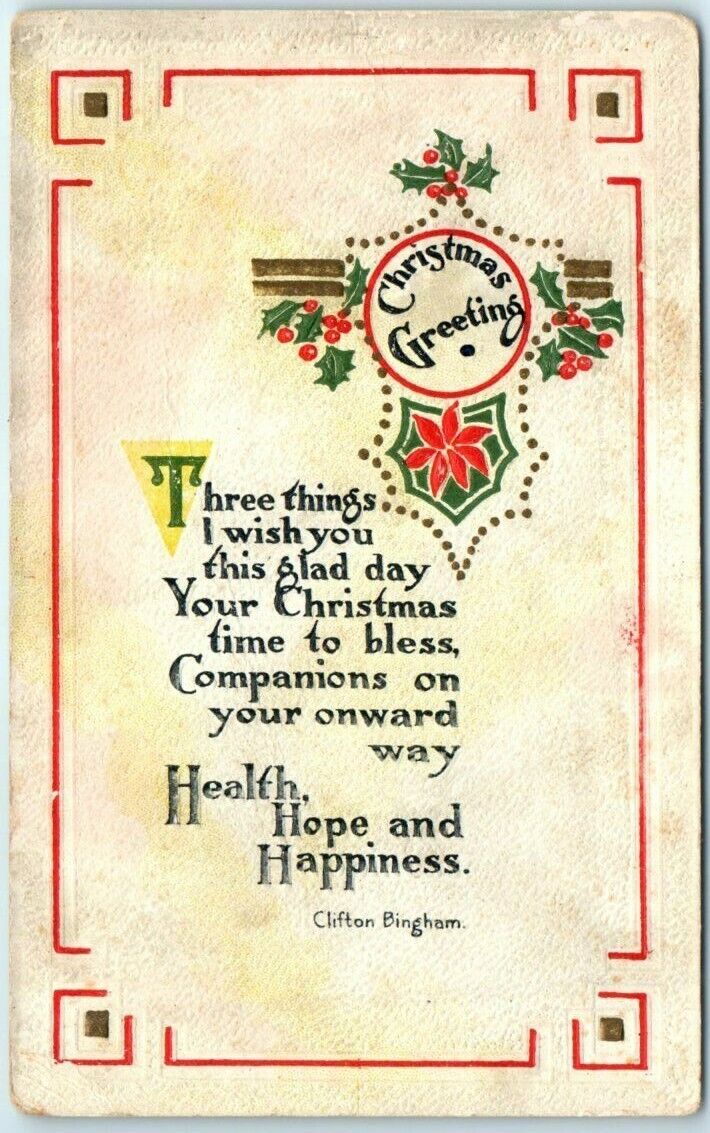 Postcard - Holiday Art Print - Christmas Greeting