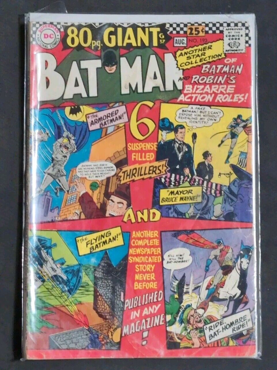 Batman #193 DC Comic Good  Silver Age 