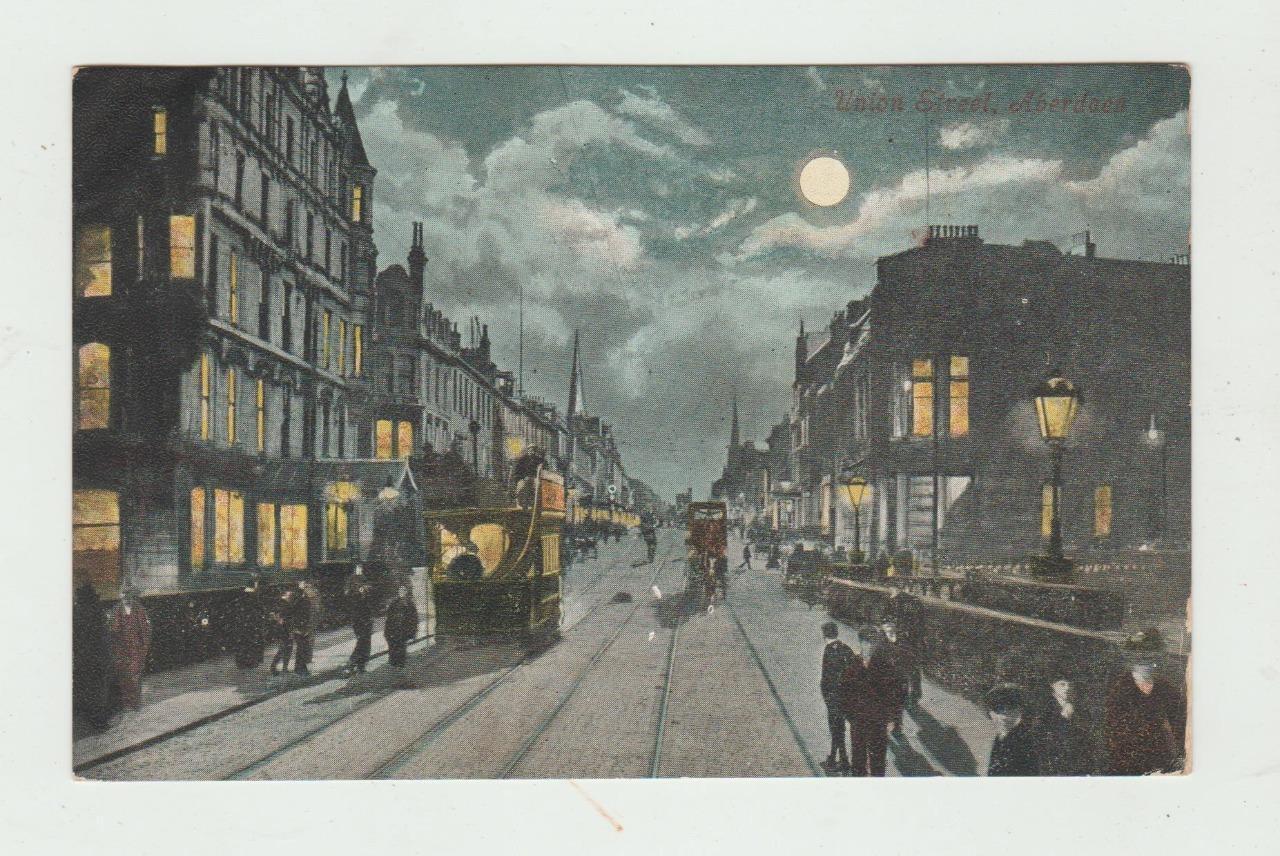 Vintage 1904 United Kingdom  Postcard Union Street Aberdeen