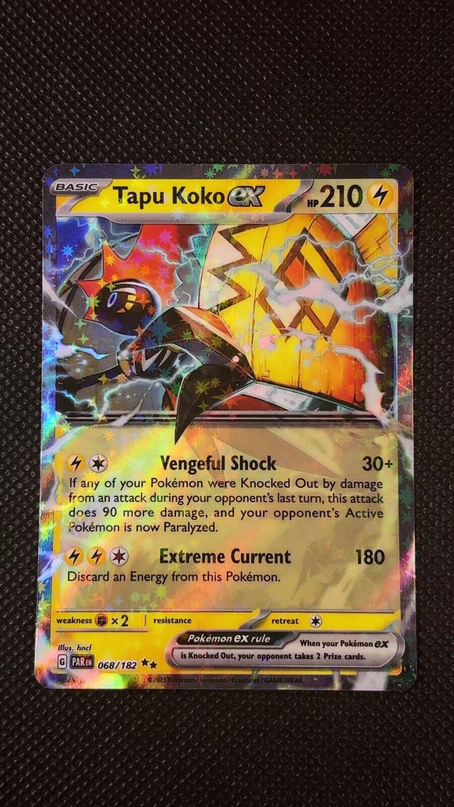 068/182 Tapu Koko ex Pokemon TCG - Paradox Rift