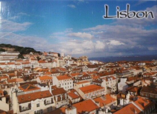 LISBON PORTUGAL FRIDGE COLLECTOR\'S SOUVENIR MAGNET 2.5\