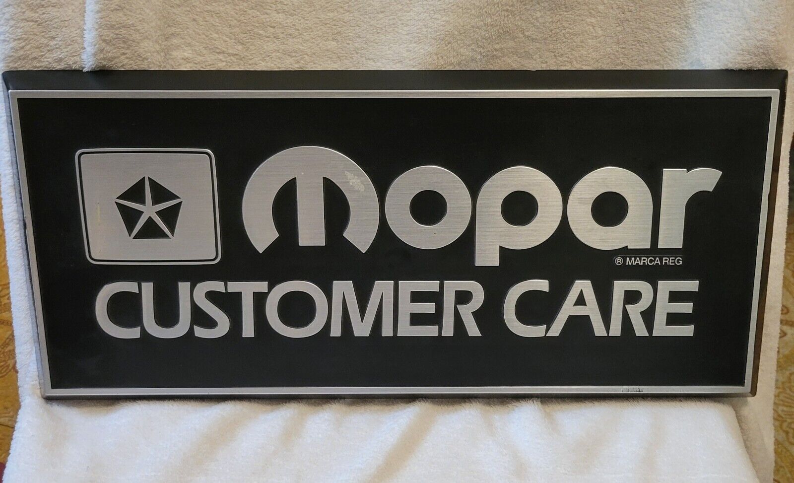 Vintage Mopar Customer Care Acrylic Sign