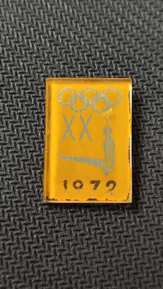 Vintage Soviet Pin Badge Olympic Games Munich 1972 Sports Gymnastics USSR
