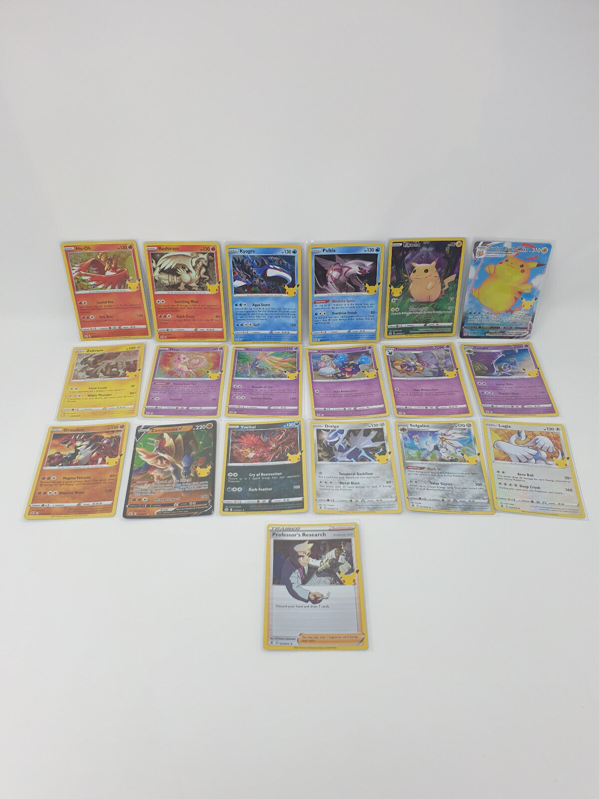 19 Pokemon TCG Celebrations Bundle Lot 25th Cards No Double Holo Surfing Pikachu