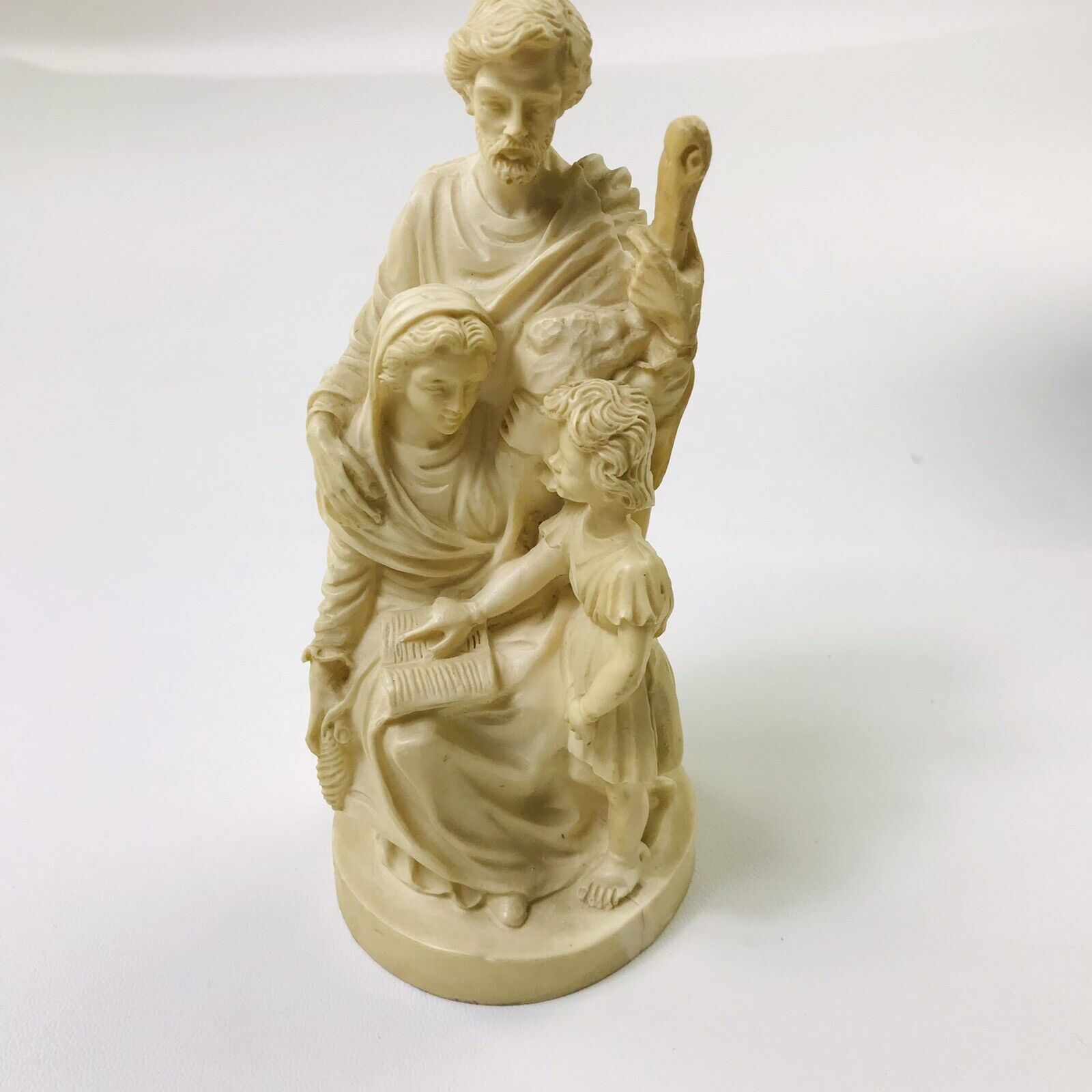 Vintage Roman Religious Family Figurine Father Mother And Child 7\