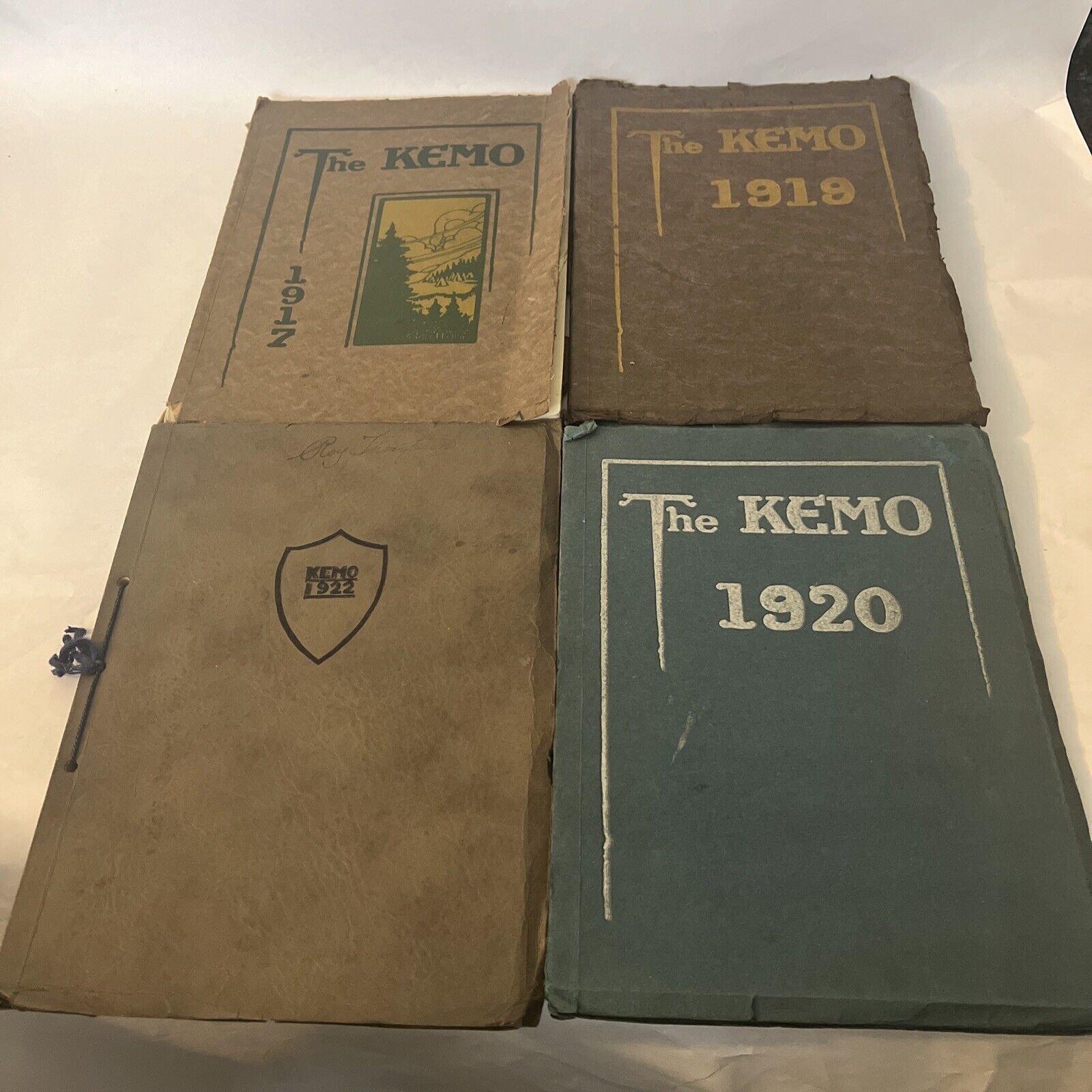 The Kemo Yearbook 1917 1919 1920 1922 Lot High School Merrill Wisconsin WI