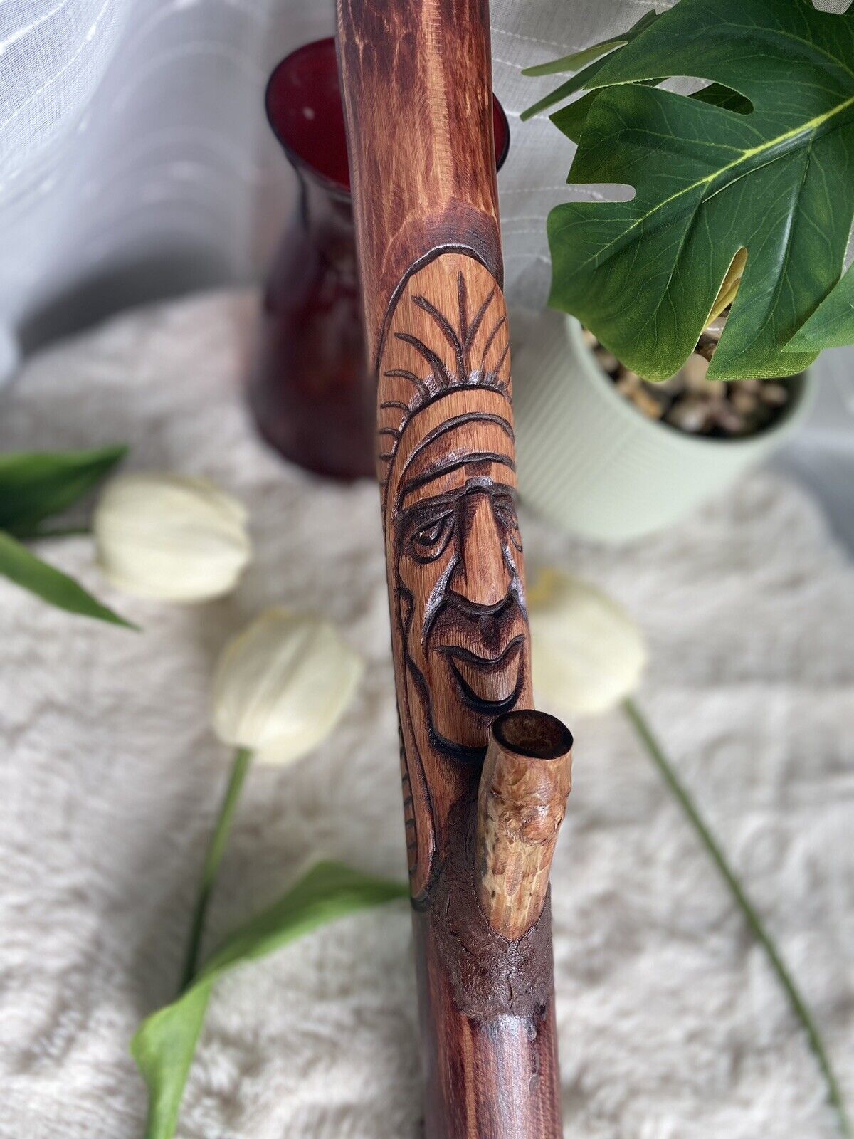 Unique handmade bamboo wood bongs and water pipes. Decoration and Useable