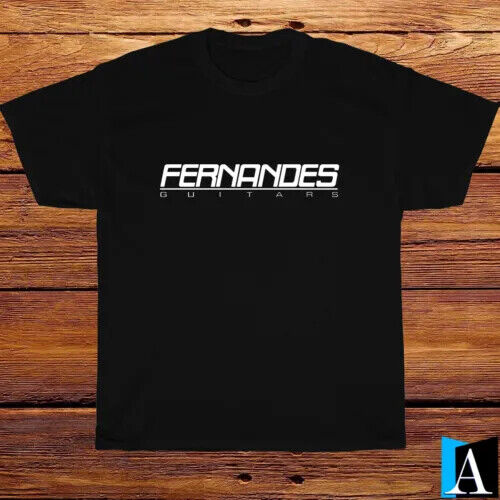 New Shirt Fernandes Guitar Company Logo Black/Grey/White/Navy T-Shirt S-3XL