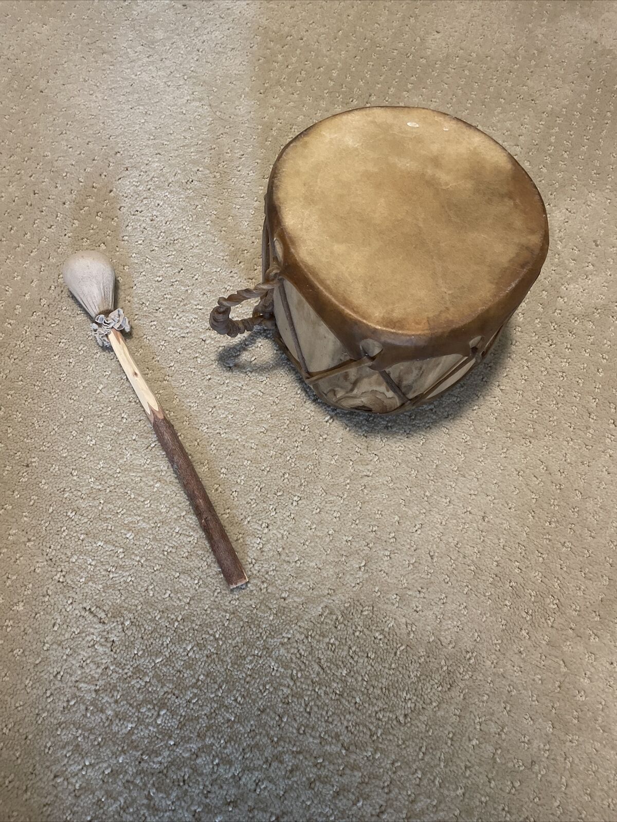 Rawhide Drum Set W/Drum Stick