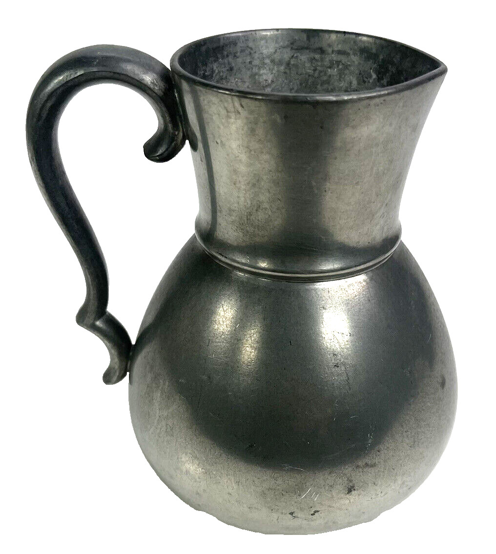 Antique Pewter Pitcher by Poole Taunton Mass WP15 4.5\