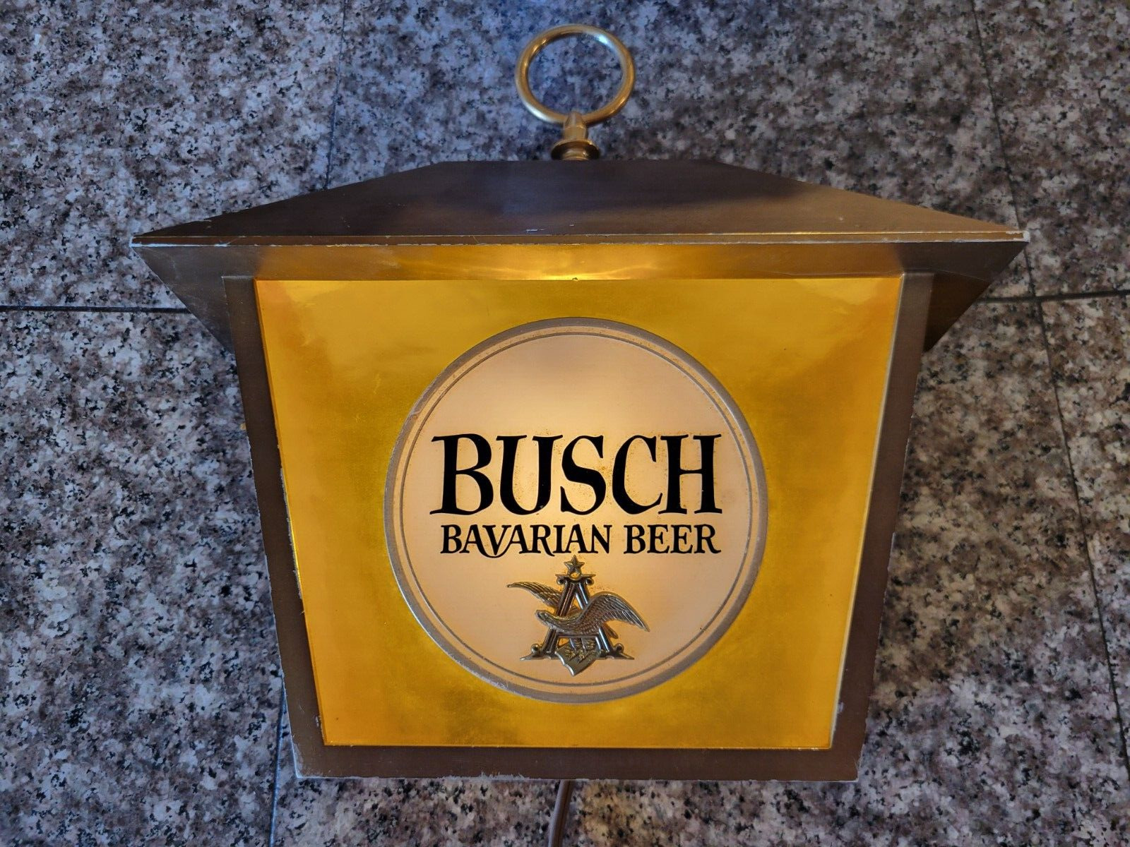Vintage 1950's 60's Busch Bavarian Beer Sign Light