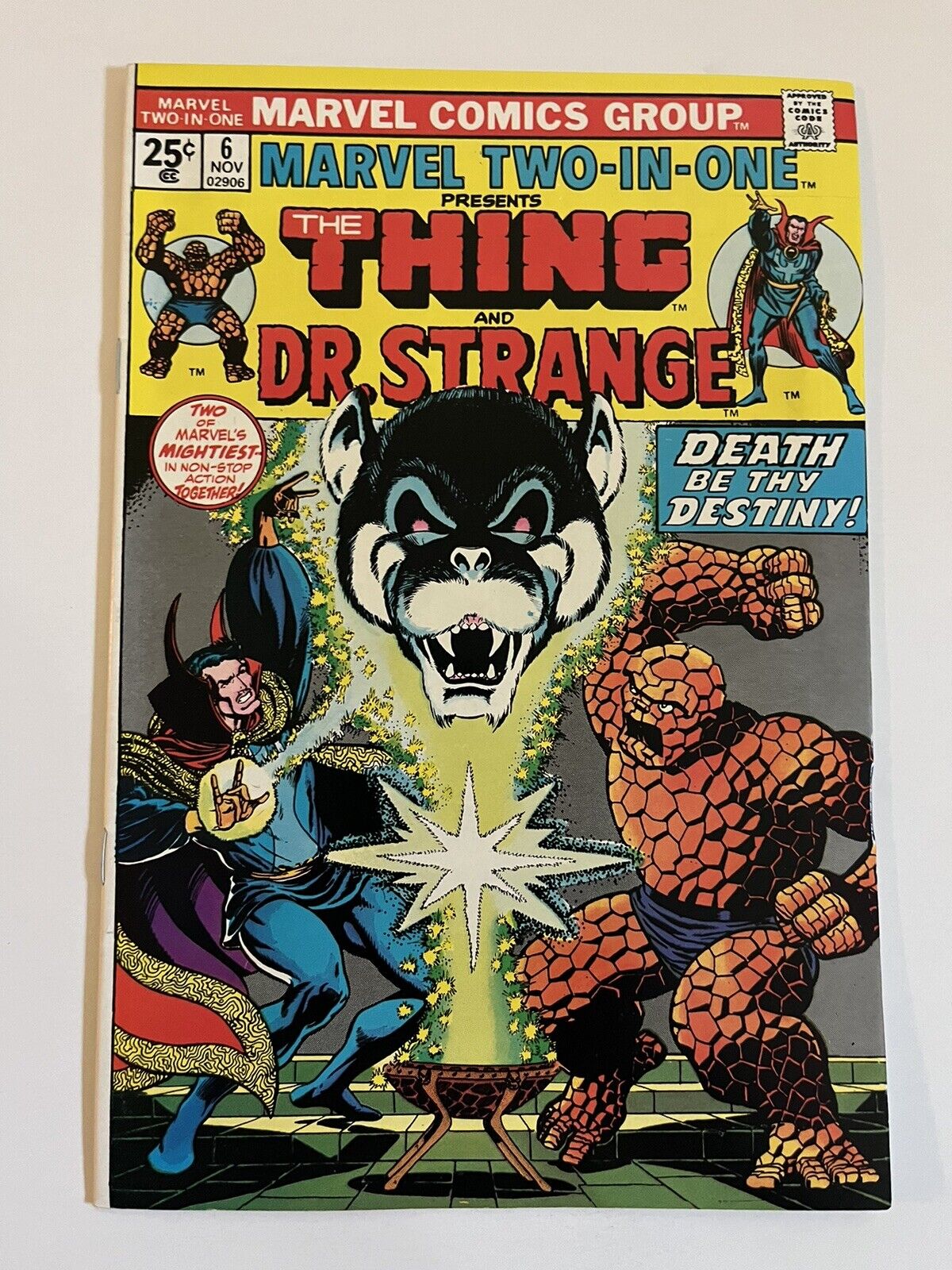 Marvel Two-In One #6  Marvel Comic 1974  The Thing And Dr. Strange (04/18)