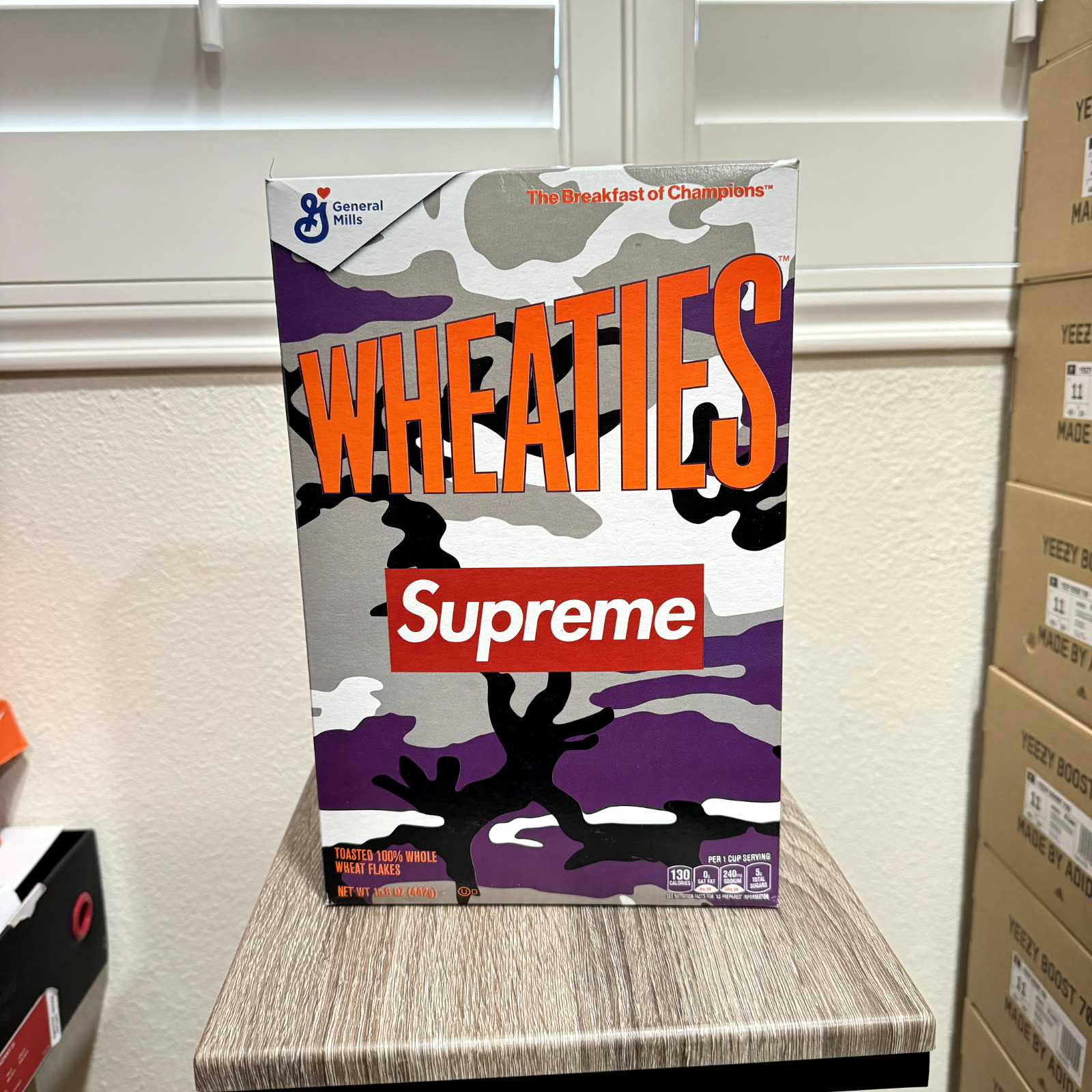 Supreme Wheaties Cereal Box S/S 2021 Purple Camo Breakfast New Sealed