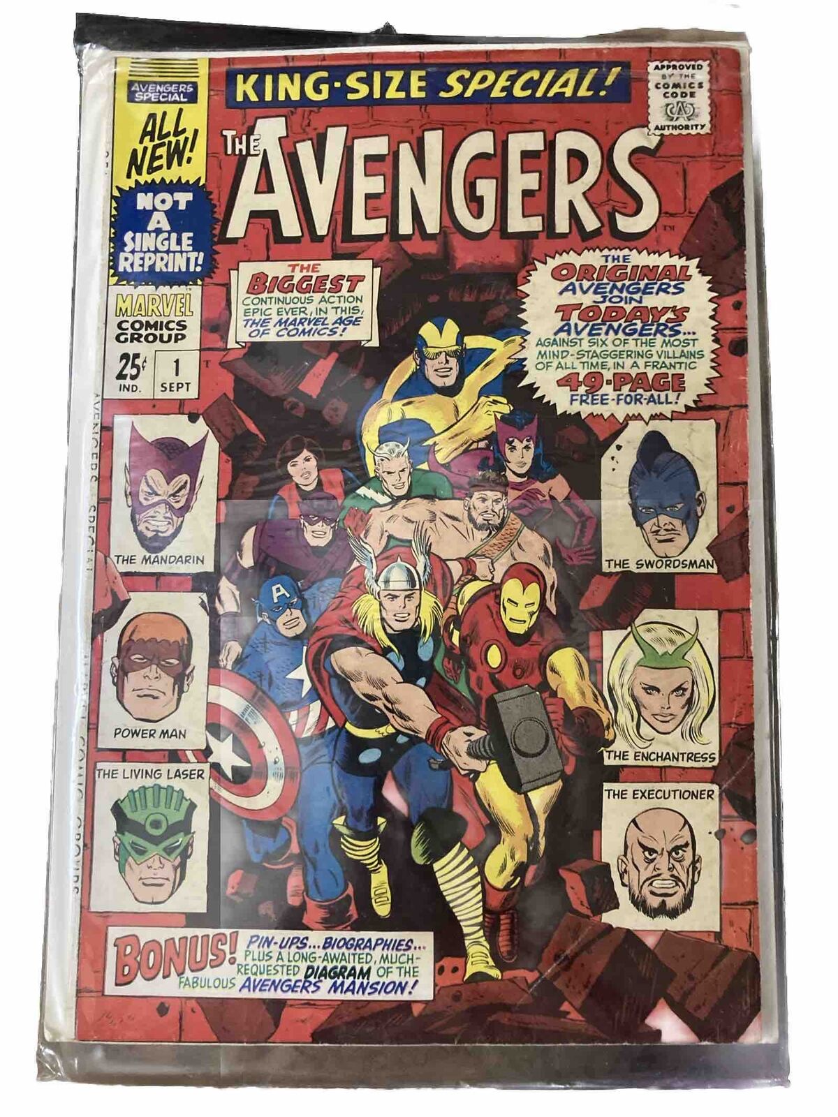 The Avengers King Size Special September #1