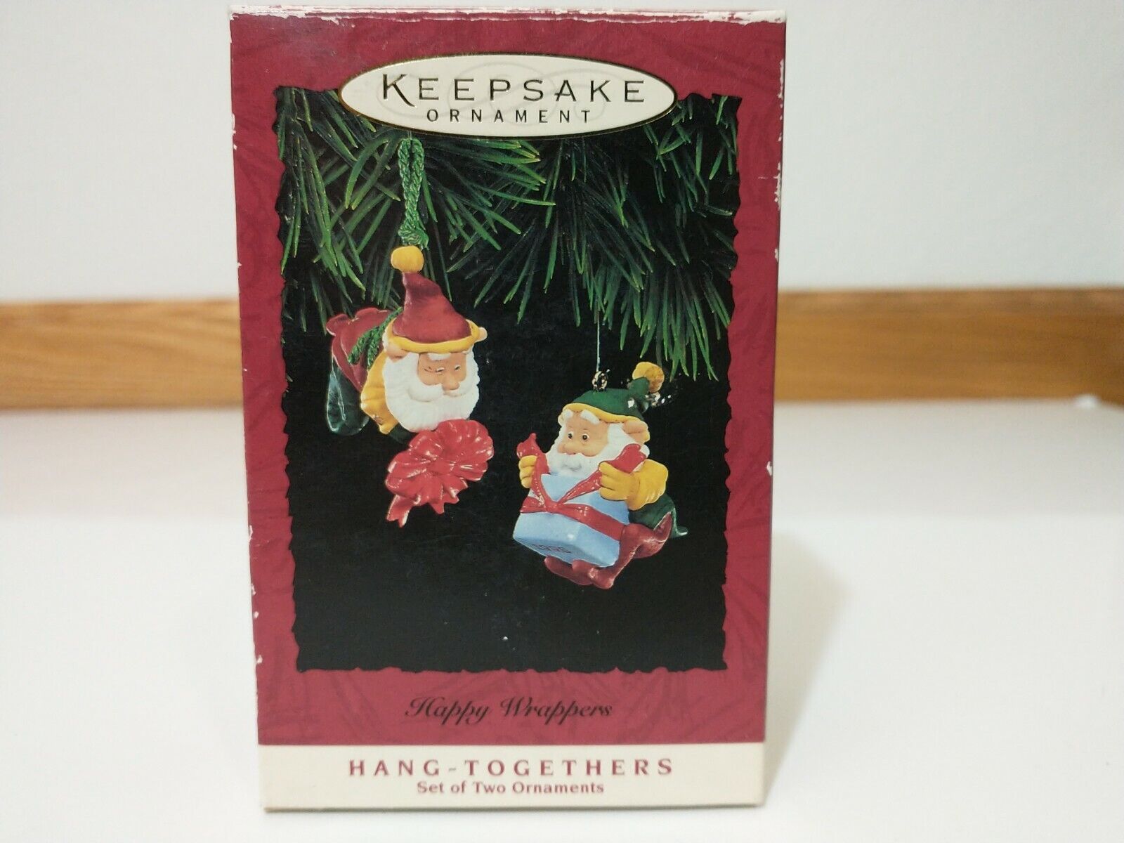 Hallmark Keepsake Christmas Ornament Happy Wrappers Hang Together Santa Claus