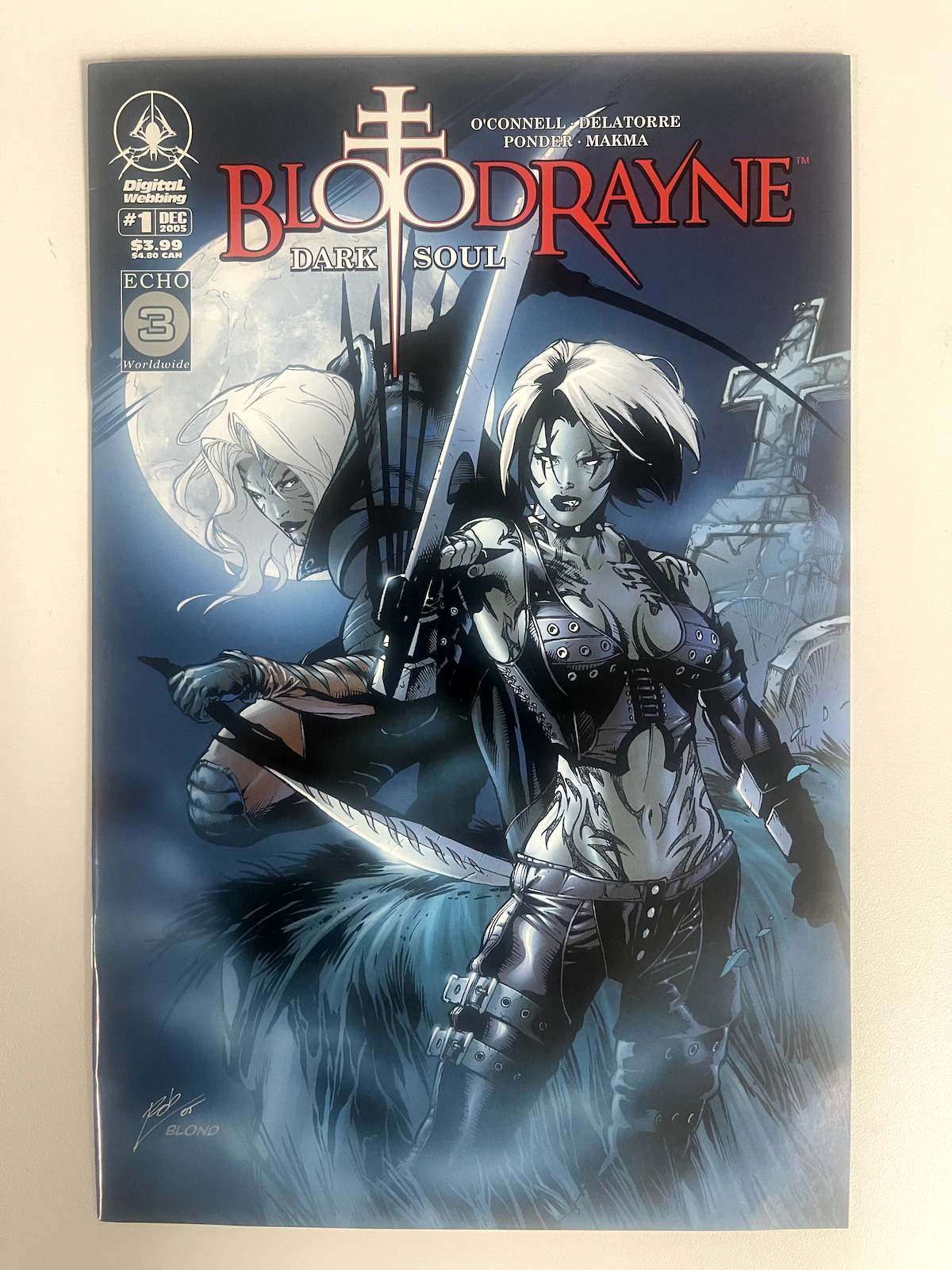 Bloodrayne Dark Soul #1 Rob Delatorre Cover A 2005 VF/NM Digital Webbing