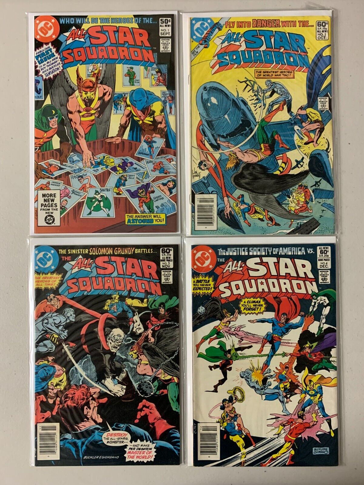 All-Star Squadron comic lot from:#1-63 + 3 ANN 46 diff  (1981-86)