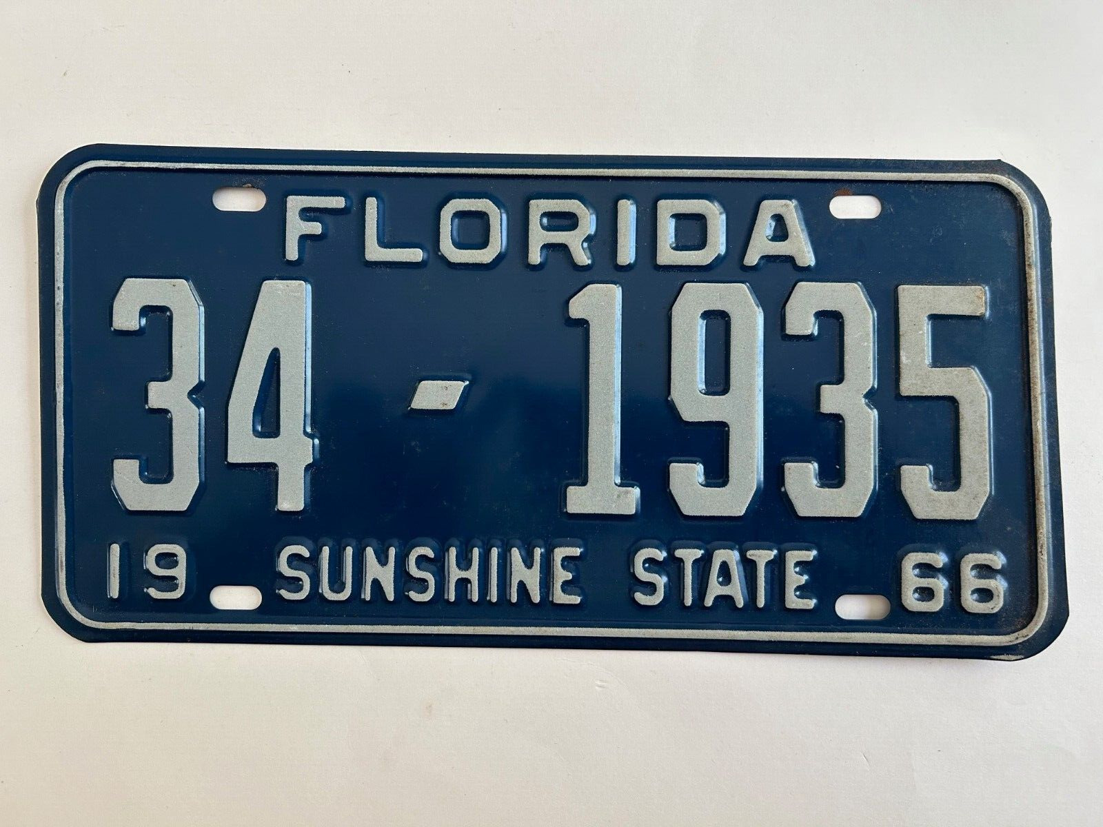 1966 Florida License Plate 