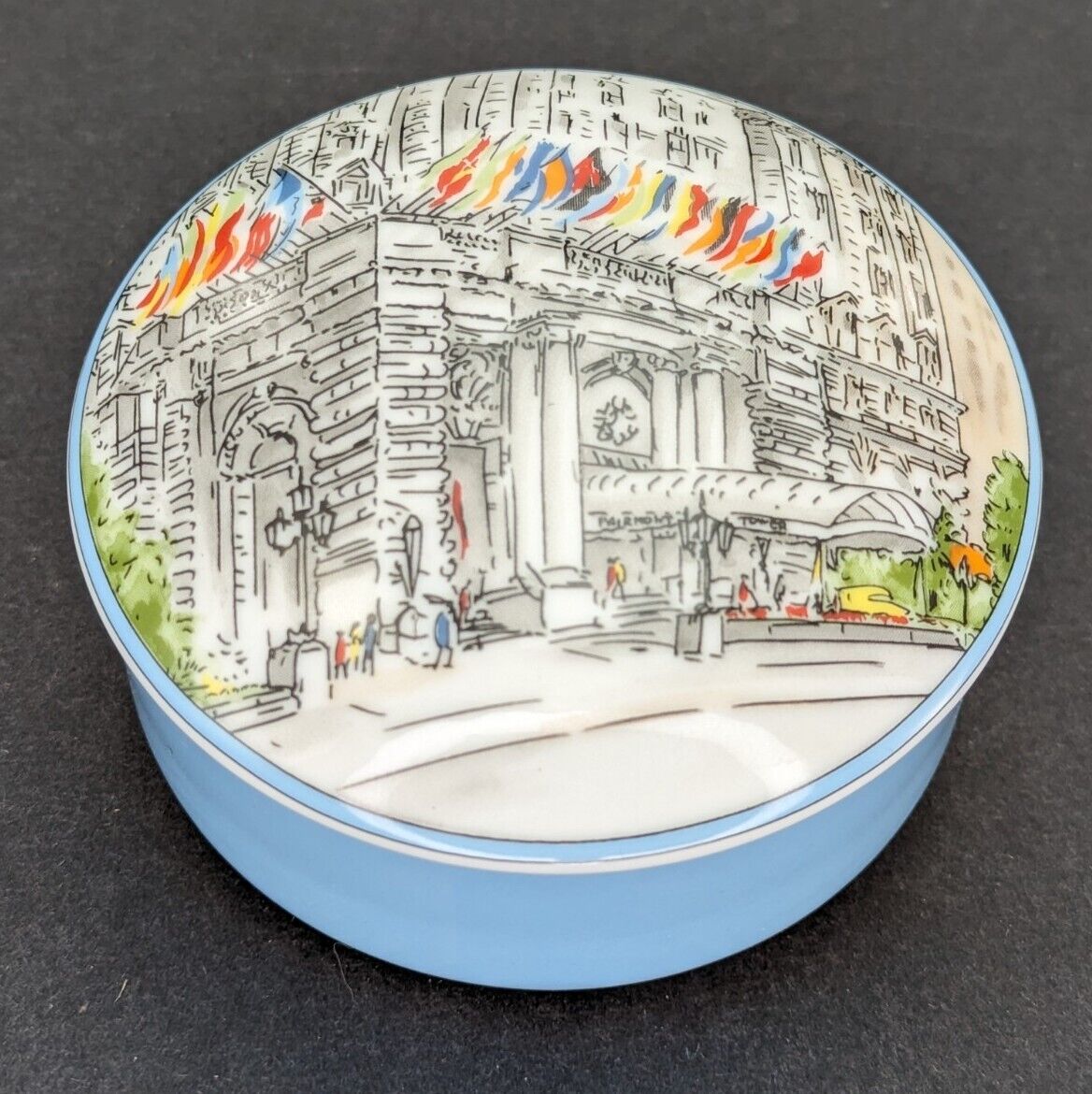 The Fairmont Hotel San Francisco Trinket Box Tiffany & Co Round Porcelain Dish