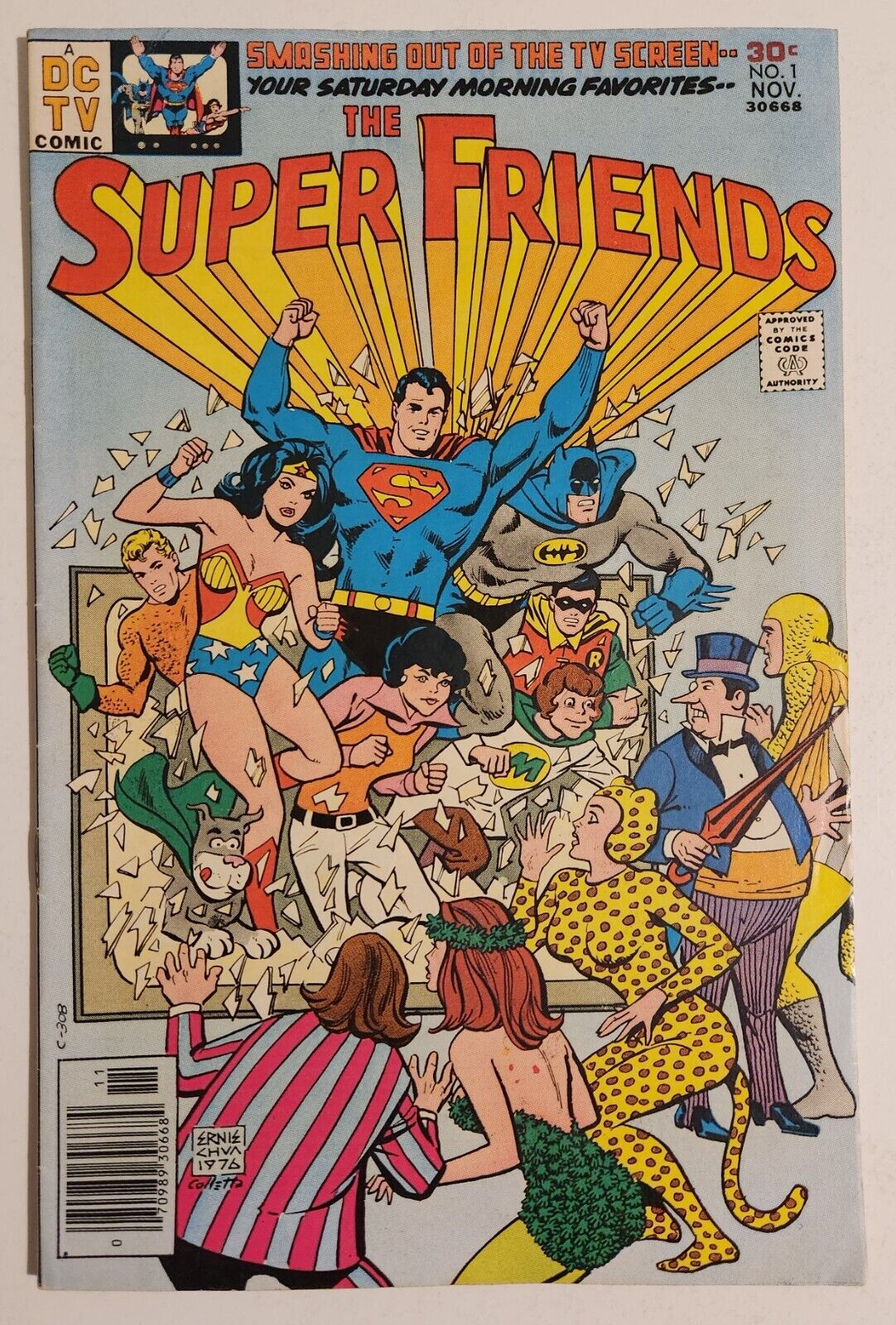 The Super Friends #1 (1976, DC) FN- 1st App Wonder Dog